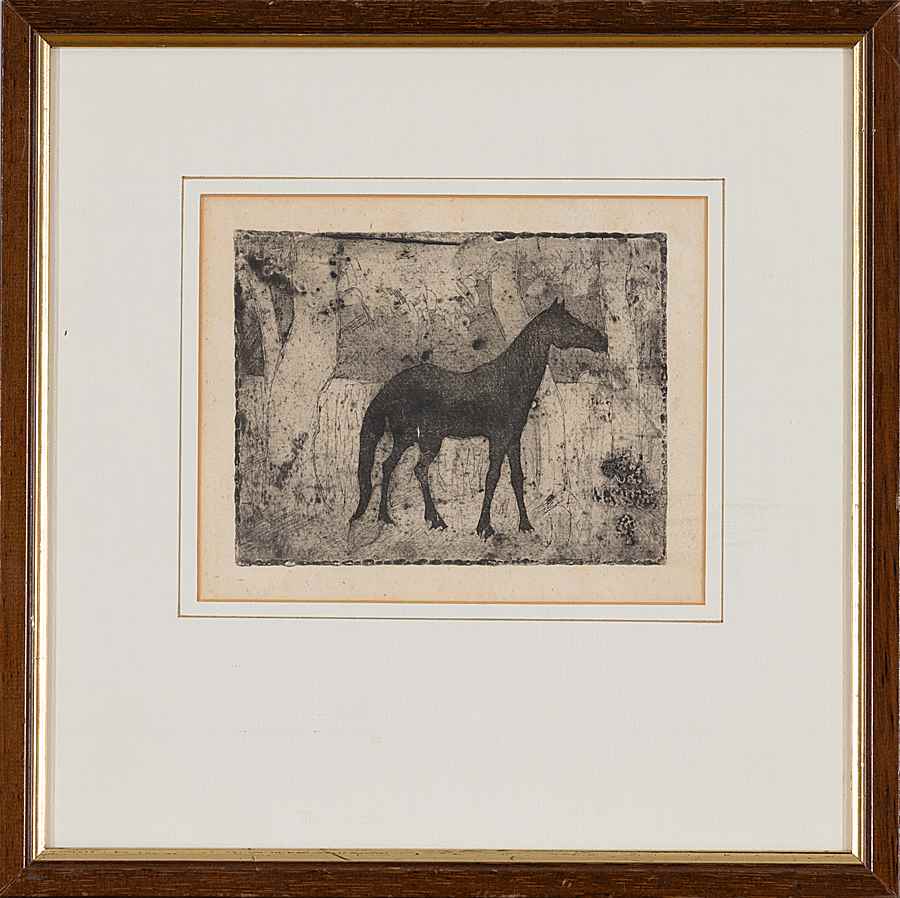 Black Horse Among Trees - Félix Pissarro (1874 - 1897)