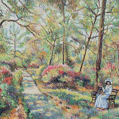 Hélise au Bois de Cerisy - H. Claude Pissarro (b. 1935 - )