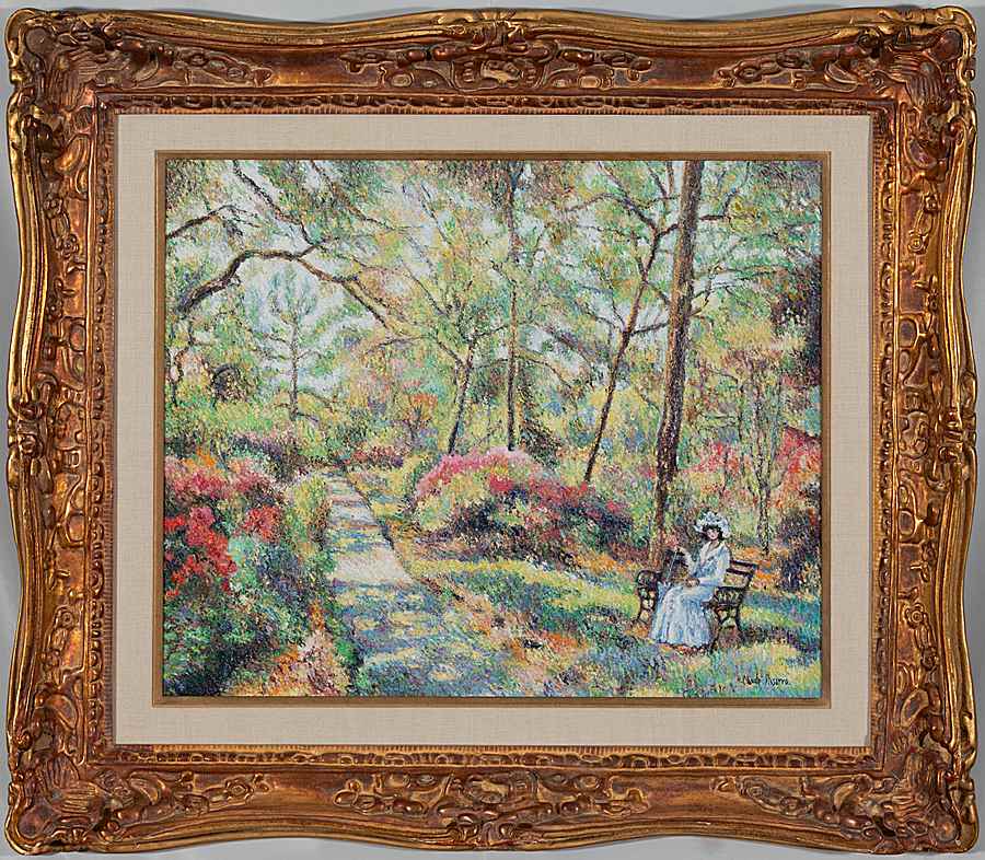 Hélise au Bois de Cerisy - H. Claude Pissarro (b. 1935 - )
