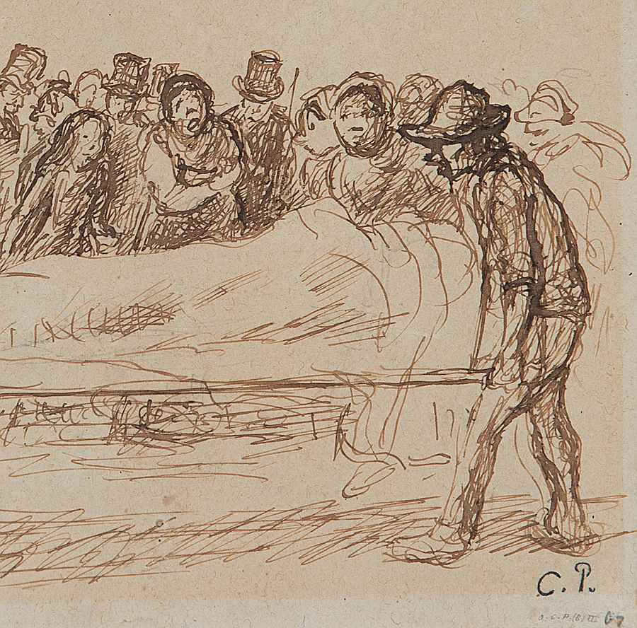 Study from Les Turpitudes Sociales - Camille Pissarro (1830 - 1903)