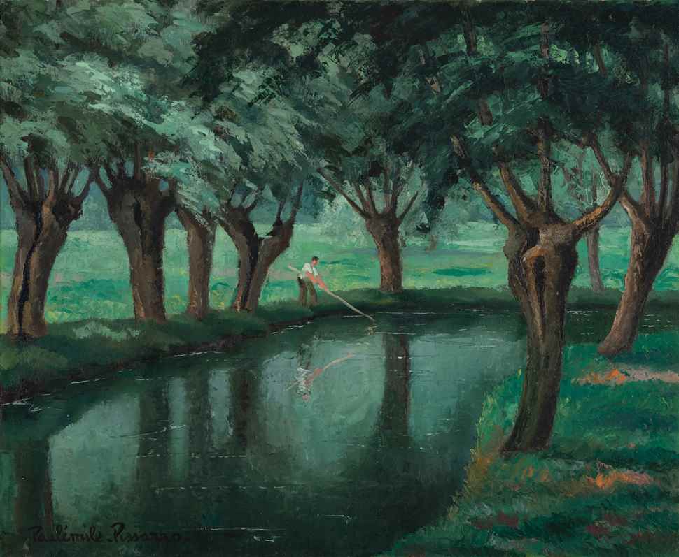 Rivière Saulaie à Lyons-la-Forêt, Eure - Paulémile Pissarro (1884 - 1972)