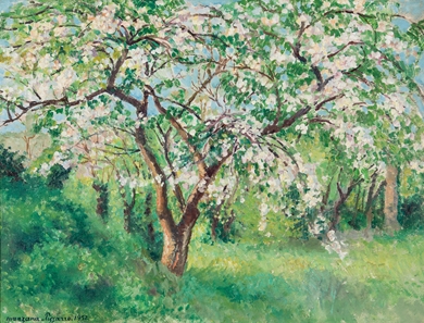 Georges Manzana Pissarro - Cerisier en Fleurs