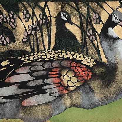 Peacocks - Georges Manzana Pissarro (1871 - 1961)
