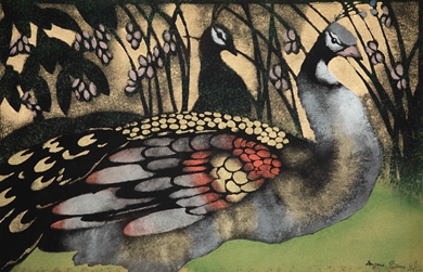 Georges Manzana Pissarro - Peacocks
