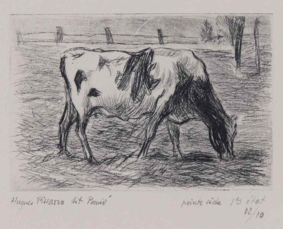 Cow - Hugues Pissarro dit Pomié (b. 1935 - )