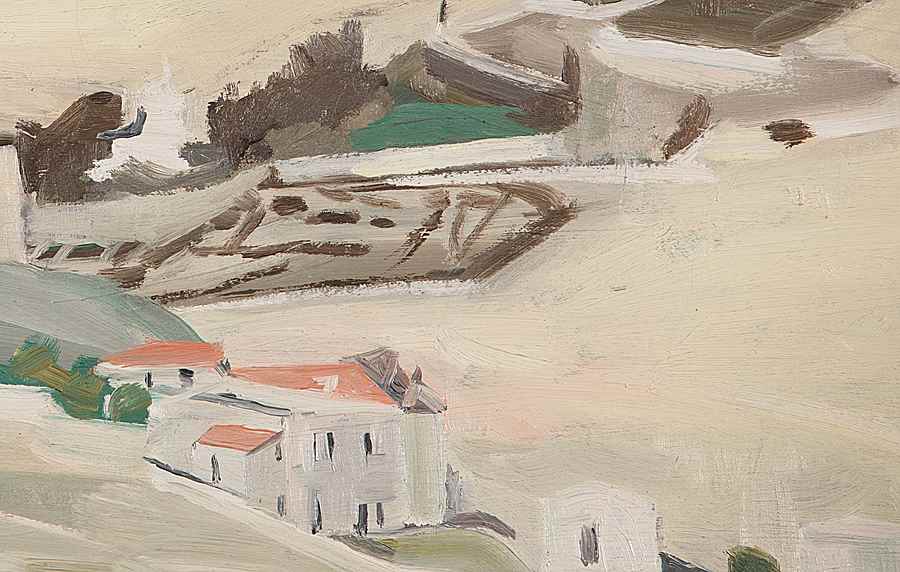Mount Scopus and Government House - David Bomberg (1890 - 1957)