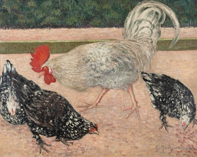 Georges Manzana Pissarro - Coq et Poules