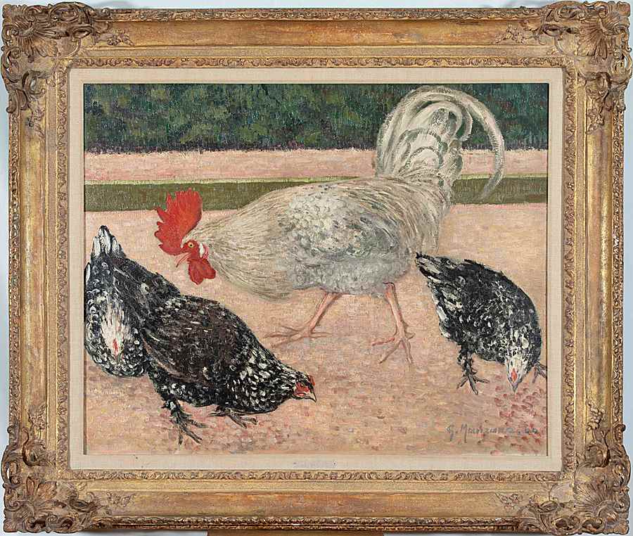 Coq et Poules - Georges Manzana Pissarro (1871 - 1961)
