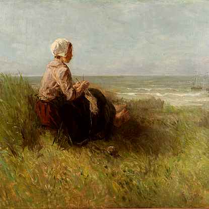 Waiting - Jozef Israëls (1824 - 1911)