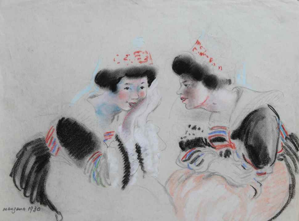 Deux Bretonnes - Georges Manzana Pissarro (1871 - 1961)