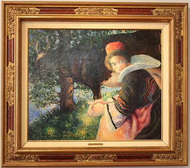 Bretonne à la Vache  - Georges Manzana Pissarro (1871 - 1961)