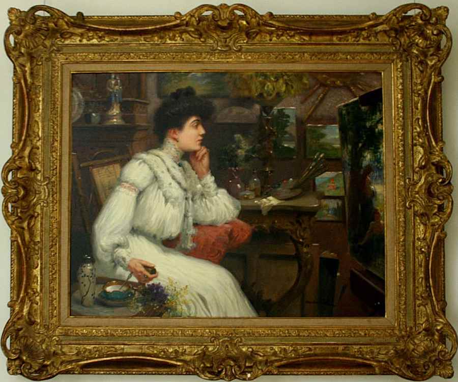 L'Élegante dans l'Atelier - Maurice Chabas (1862-1947)