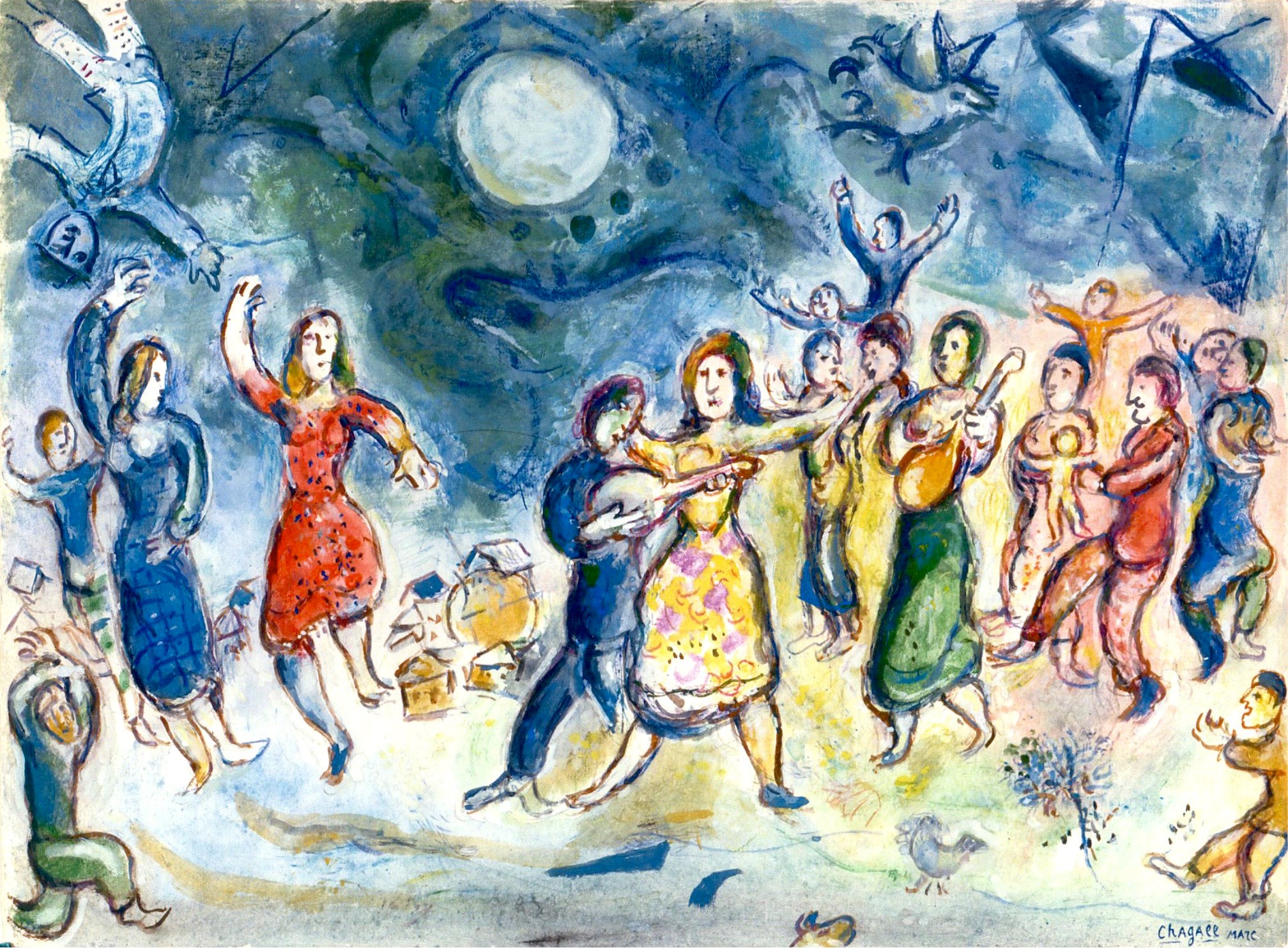 Marc Chagall、Fenetre au village、希少画集画