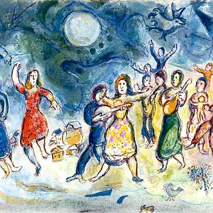 Fête au Village - Marc Chagall (1887 - 1985)