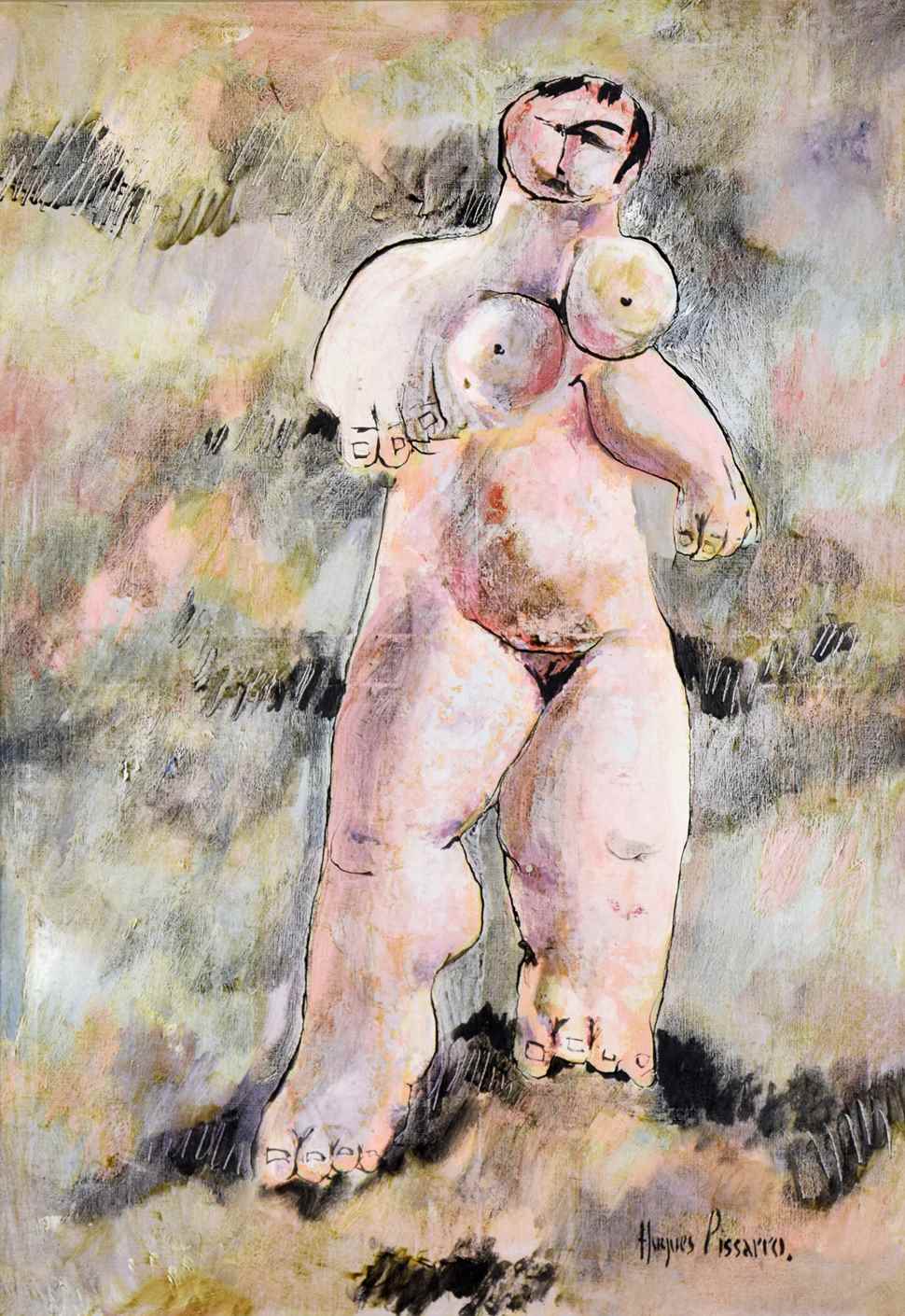 Nu Debout - Hugues dit Pomié Pissarro (b. 1935 - )
