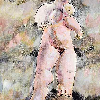 Nue Debout - Hugues dit Pomié Pissarro (b. 1935 - )