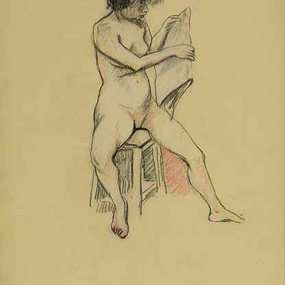 Nude Reading - Ludovic-Rodo Pissarro (1878 - 1952)