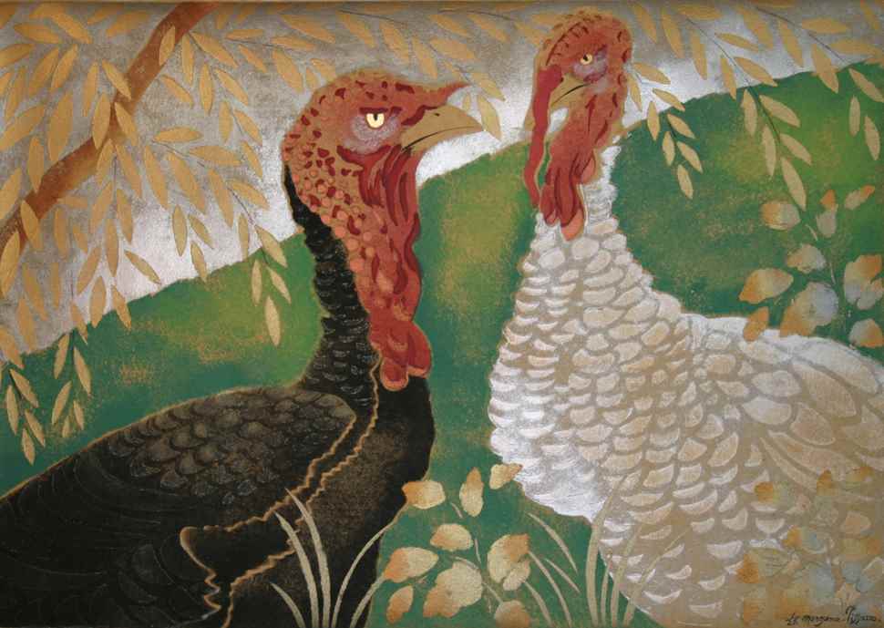 Two Turkeys - Georges Manzana Pissarro (1871 - 1961)