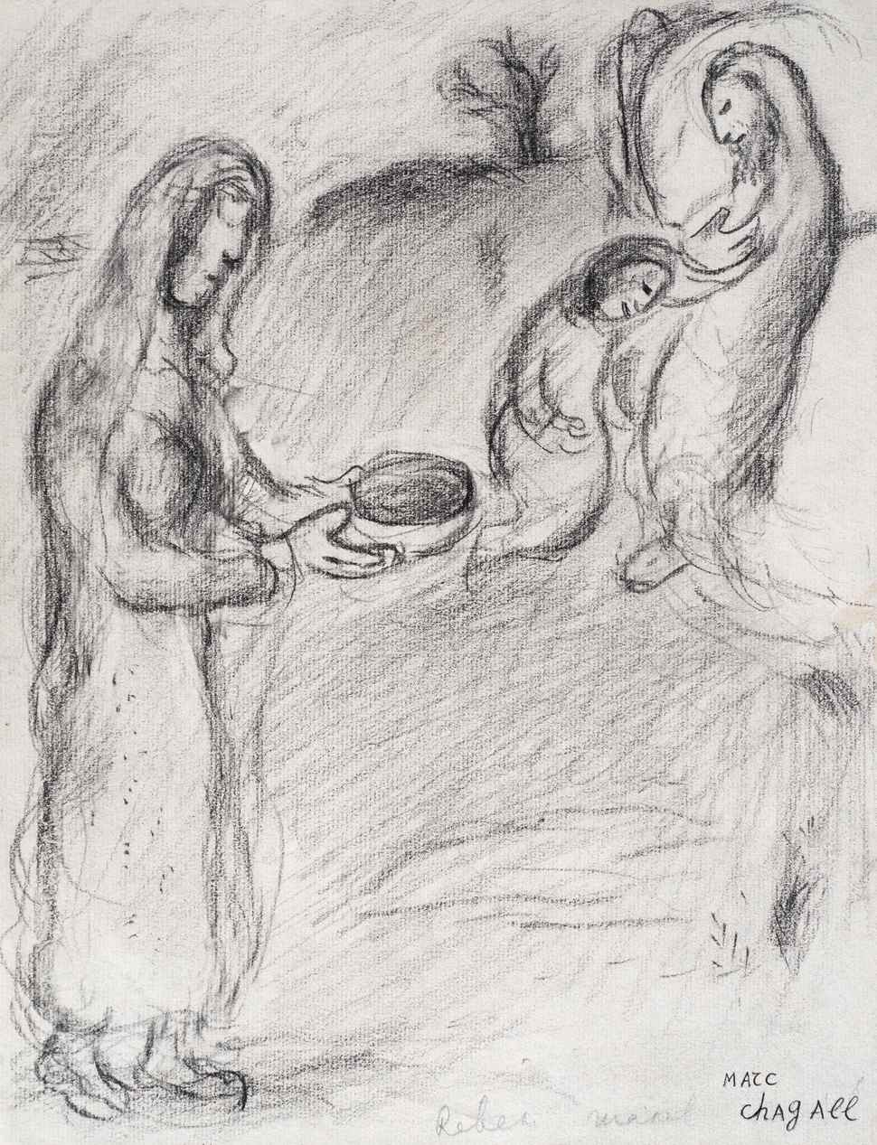 Rebecca fait Bénir Jacob par Isaac - Marc Chagall (1887 - 1985)