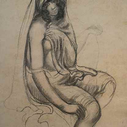 Jeune Orientale Assise - Georges Manzana Pissarro (1871 - 1961)