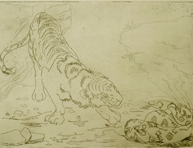 Orovida Pissarro - Tiger and Python