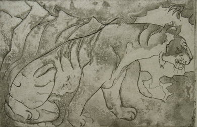 Orovida Pissarro - Tiger in cave