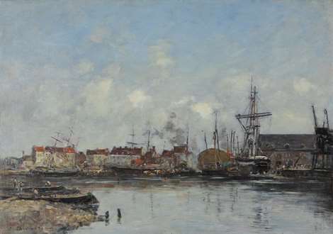 EugèneBoudin - Dunkerque, le vieux bassin