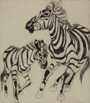OrovidaPissarro - Zebra and Foal
