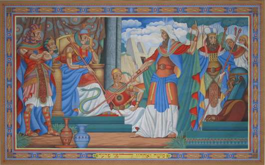 ArthurSzyk - Moses and Aaron attending Pharaoh