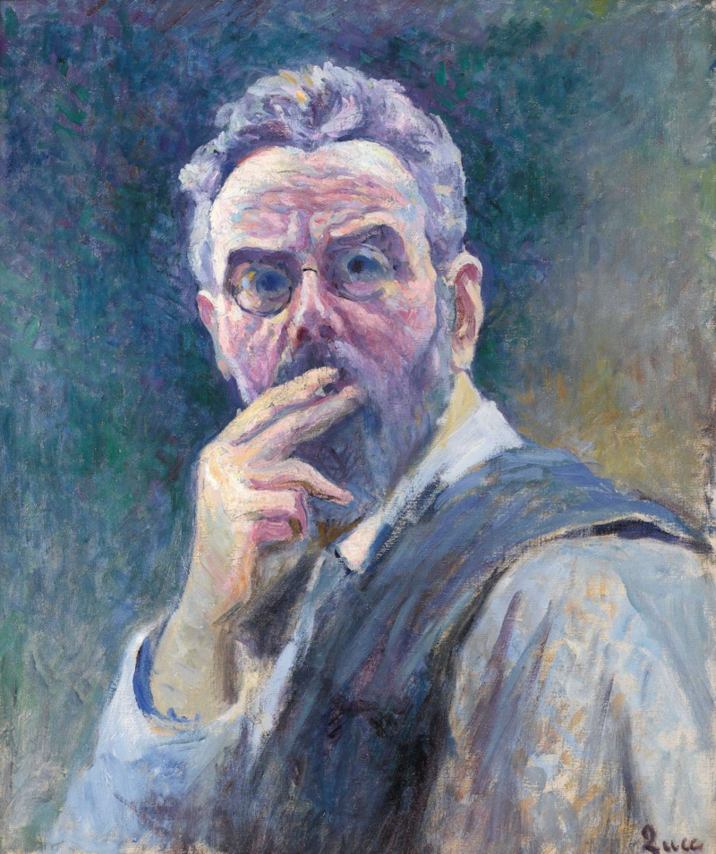 Maximilien Luce, 'Self Portrait with a Cigarette', circa 1905, Private Collection