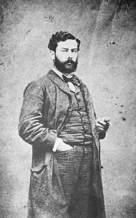 A 1863 photograph of Alfred Sisley
