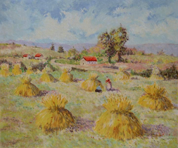 The Four Seasons - Summer - Lélia Pissarro, Early Figurative (b. 1963)