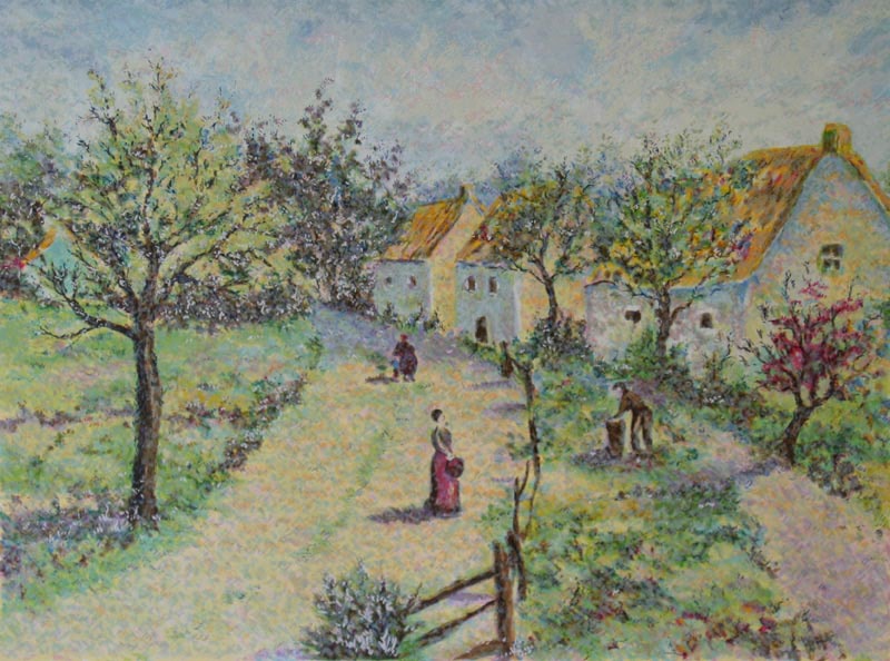 The Four Seasons - Autumn - Lélia Pissarro, Early Figurative (b. 1963)