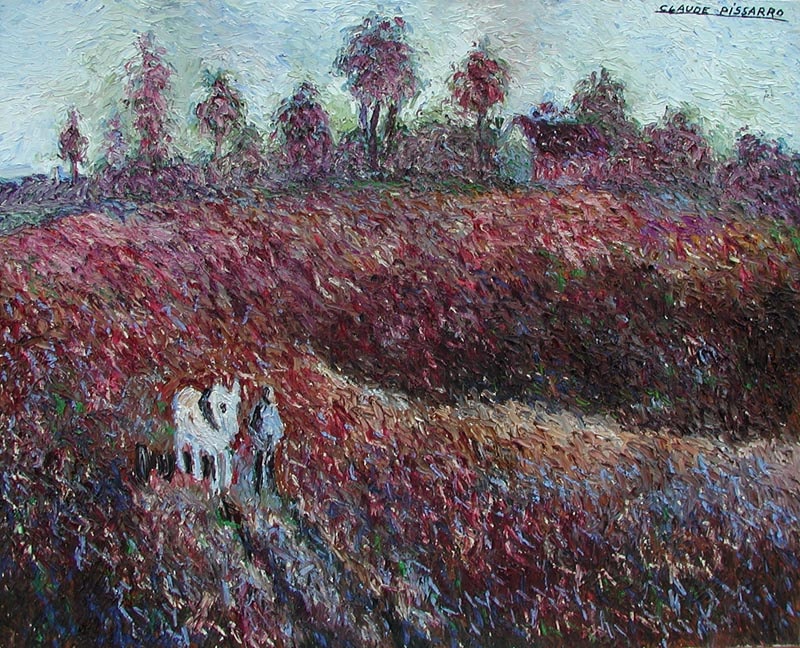 Le Petit Cheval Blanc - Hugues  Pissarro dit Pomié (b. 1935 - )