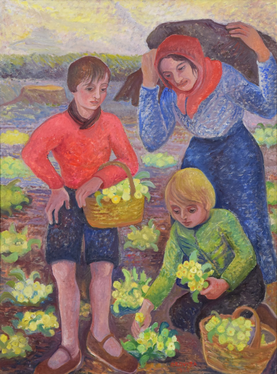 Spring (Primrose Gathering) - Orovida Pissarro (1893 - 1968)