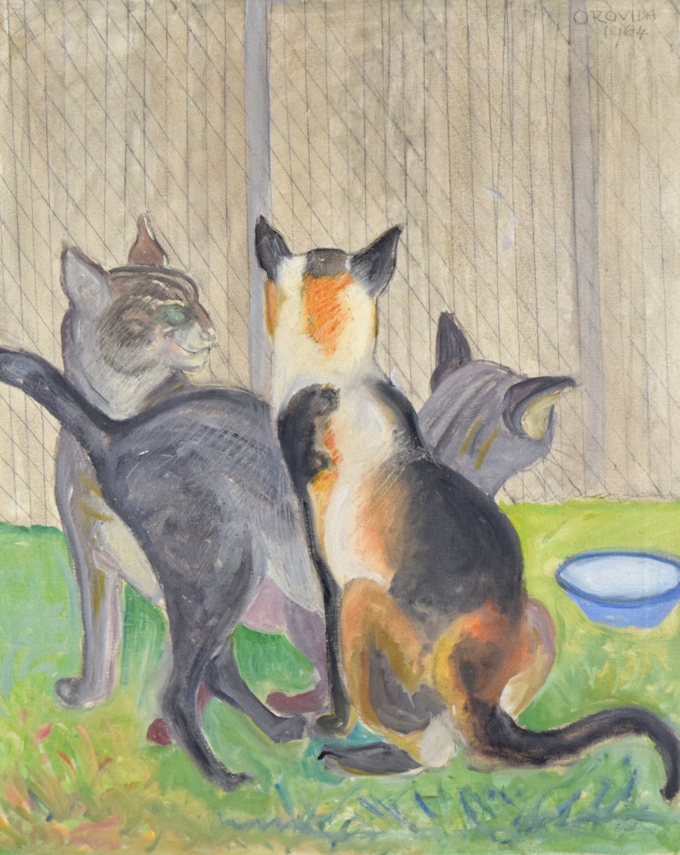 The Cattery - Orovida Pissarro (1893 - 1968)