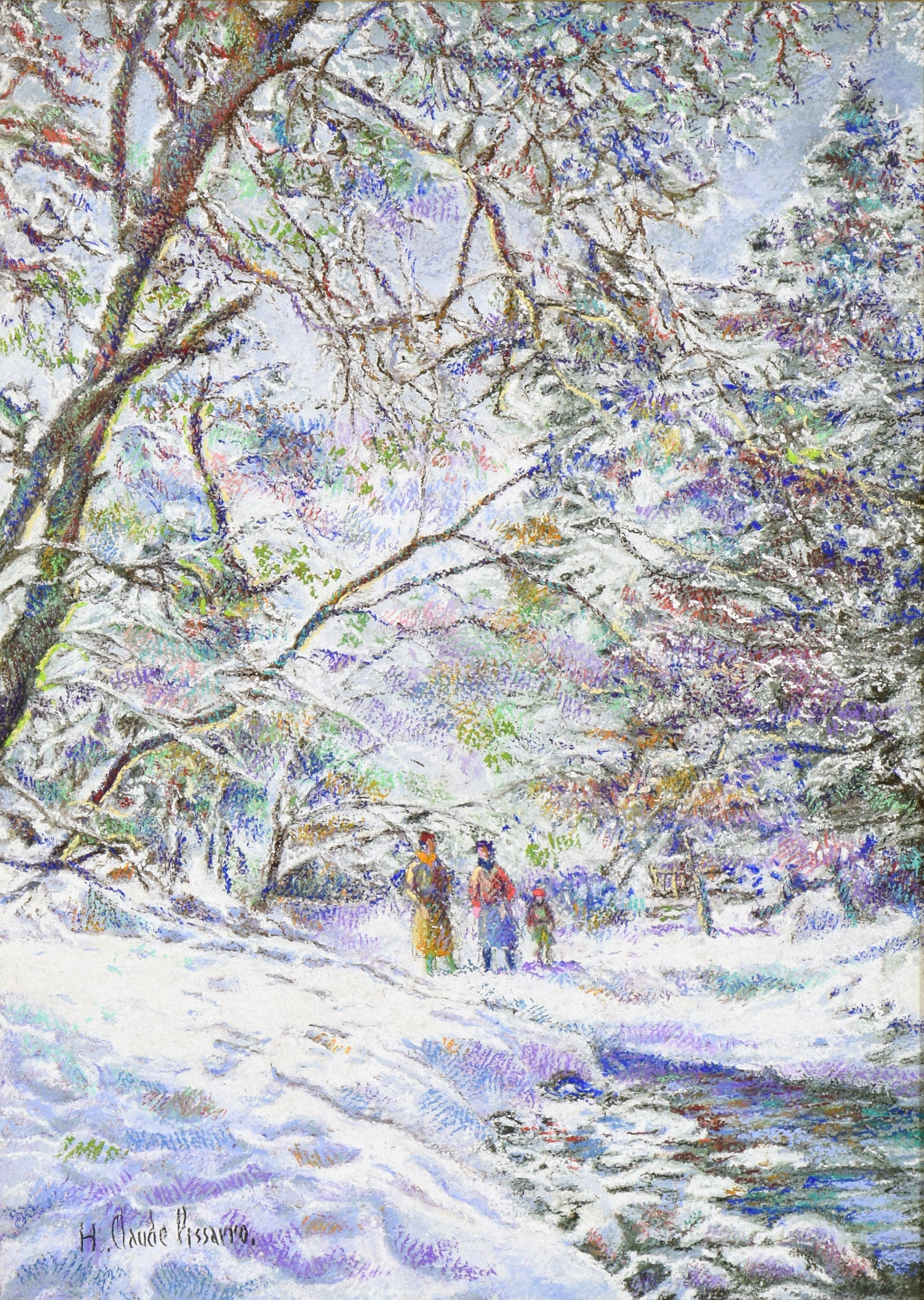 Cantepie, Sous la Neige - H. Claude Pissarro (b. 1935 - )