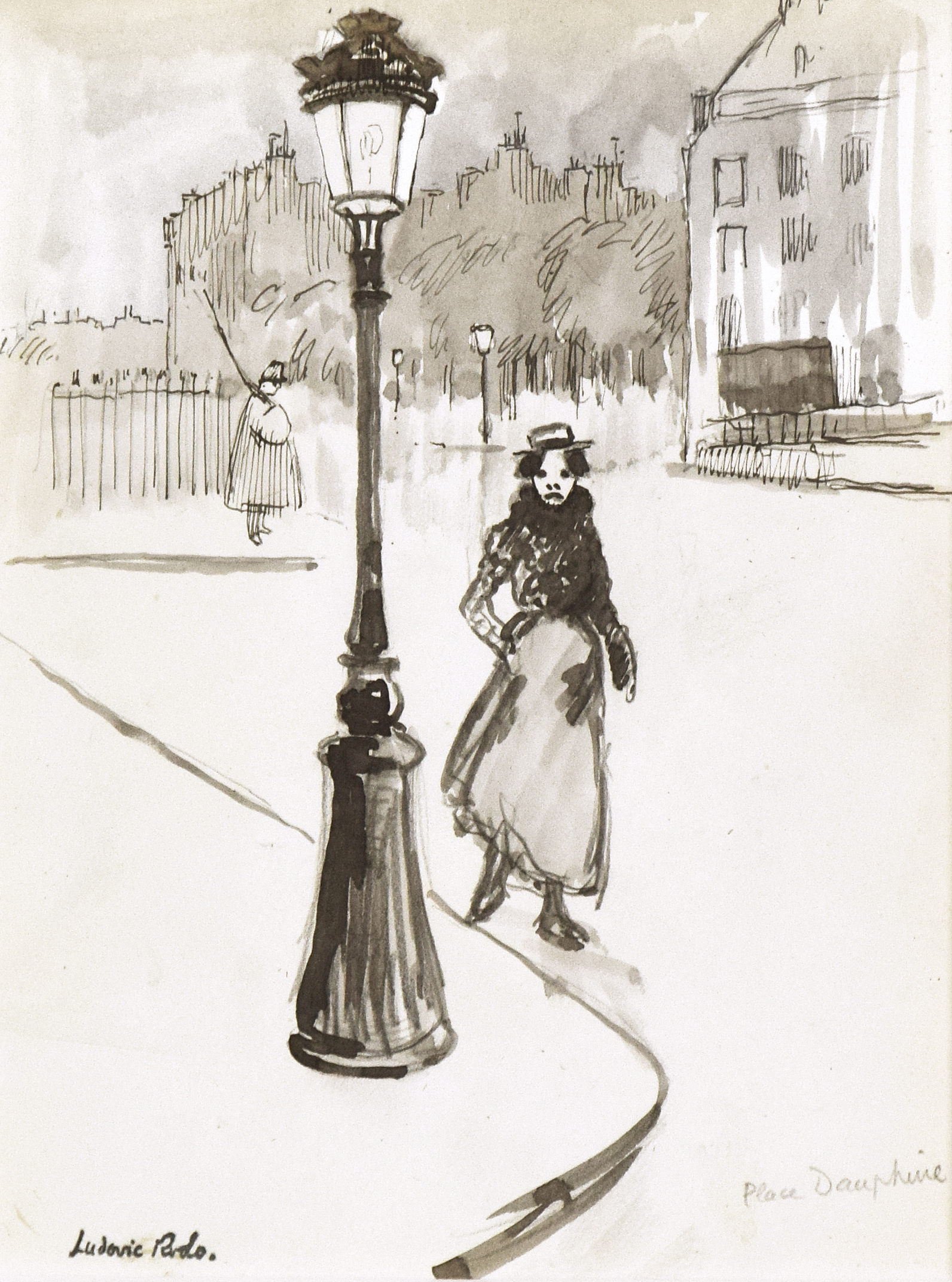 Place Dauphine - Ludovic-Rodo Pissarro (1878 - 1952)