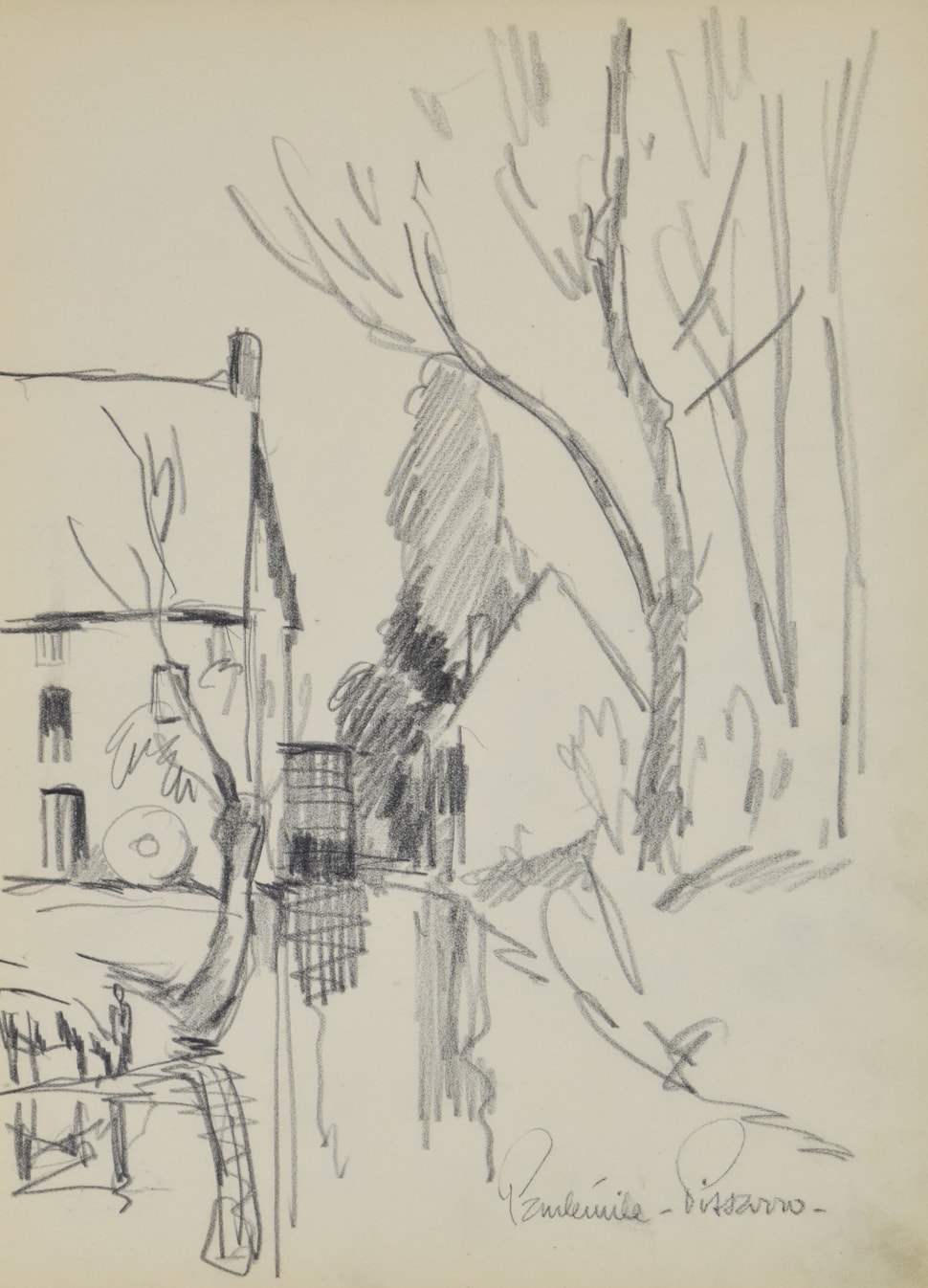 Village au bord de l'Eau - Paulémile Pissarro (1884 - 1972)