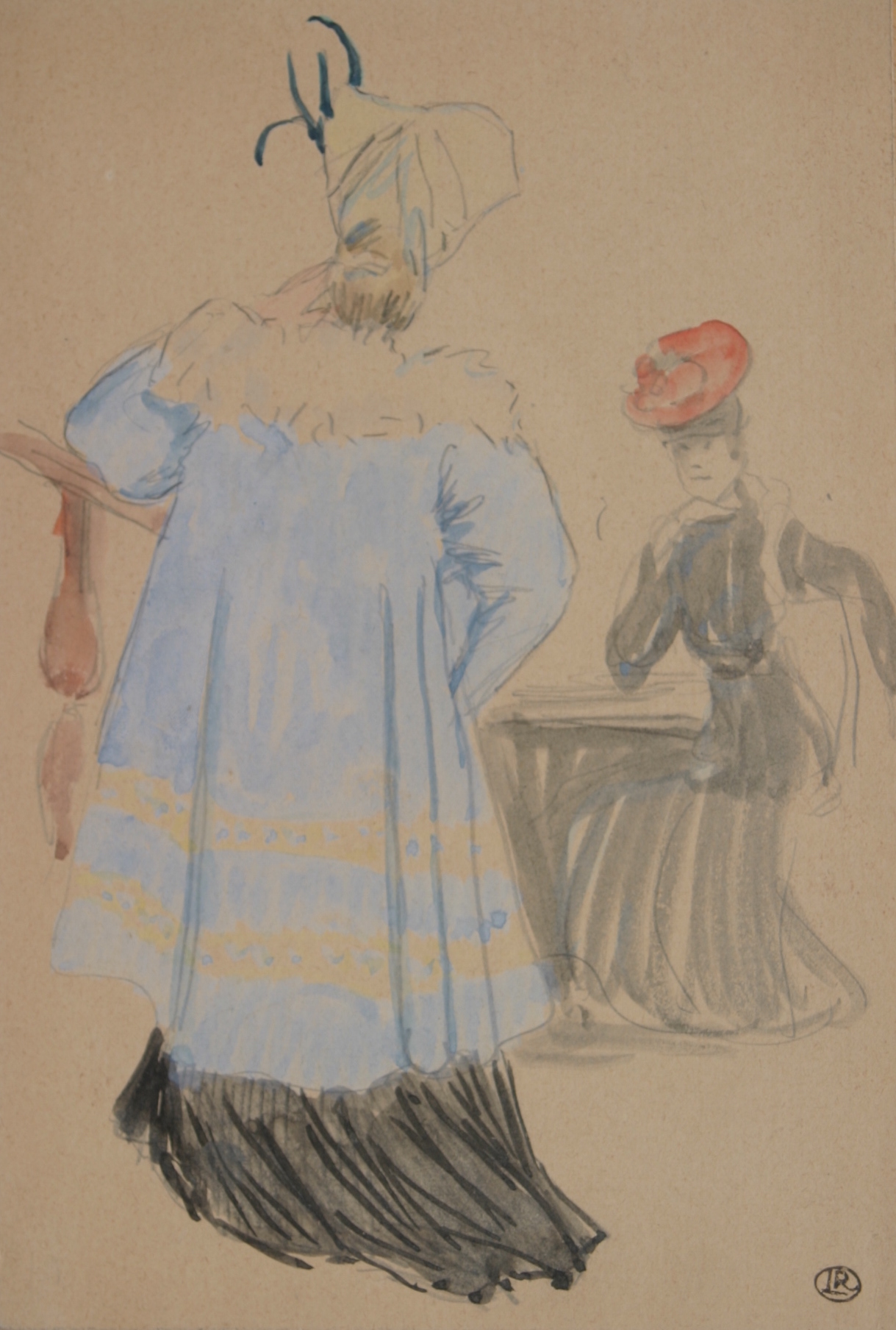 Les Deux Femmes Élégantes - Ludovic-Rodo Pissarro (1878 - 1952)