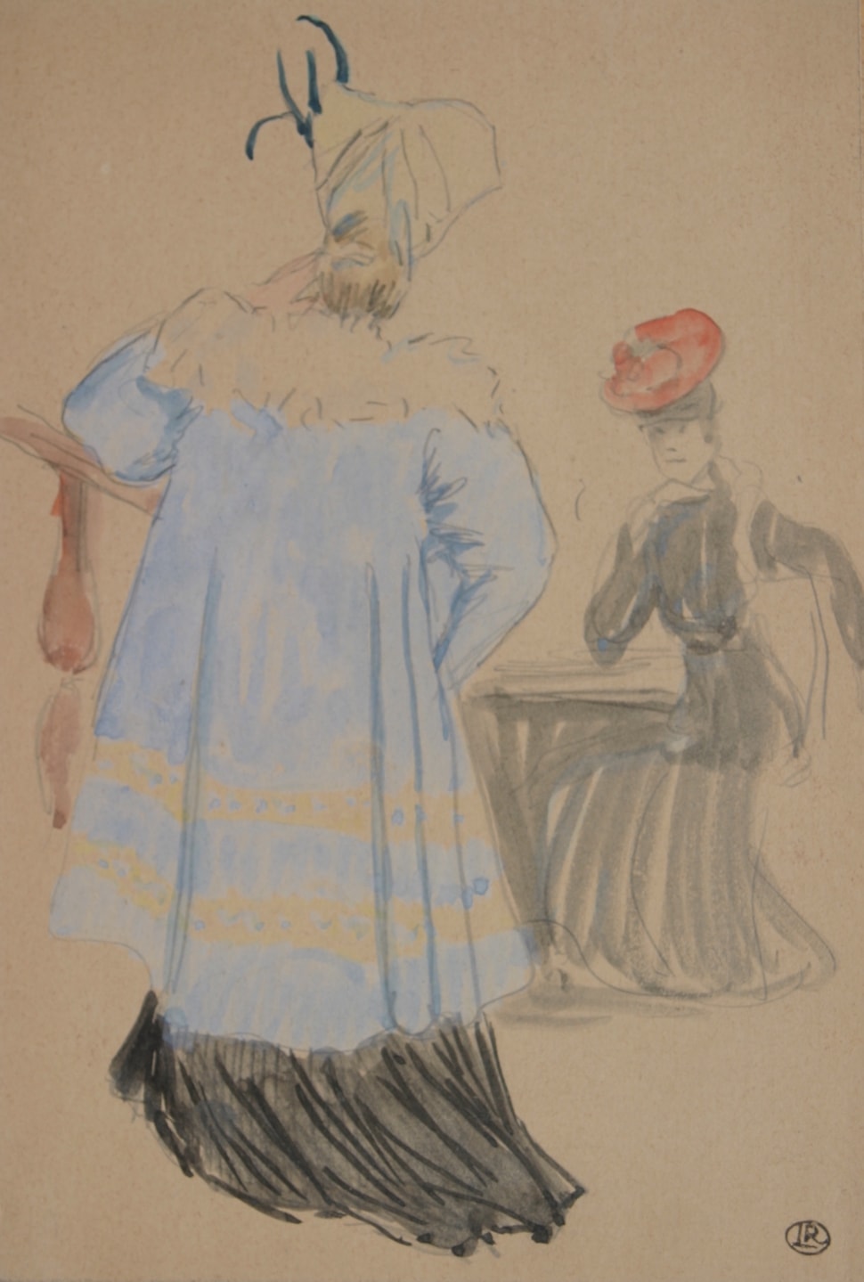 Les Deux Femmes Élégantes - Ludovic-Rodo Pissarro (1878 - 1952)