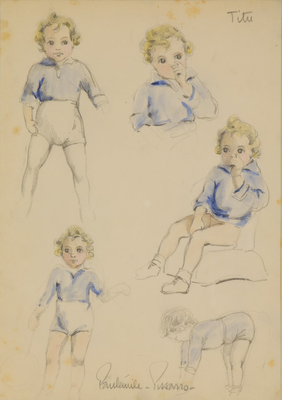  Études sur Titu - Paulémile Pissarro (1884 - 1972)
