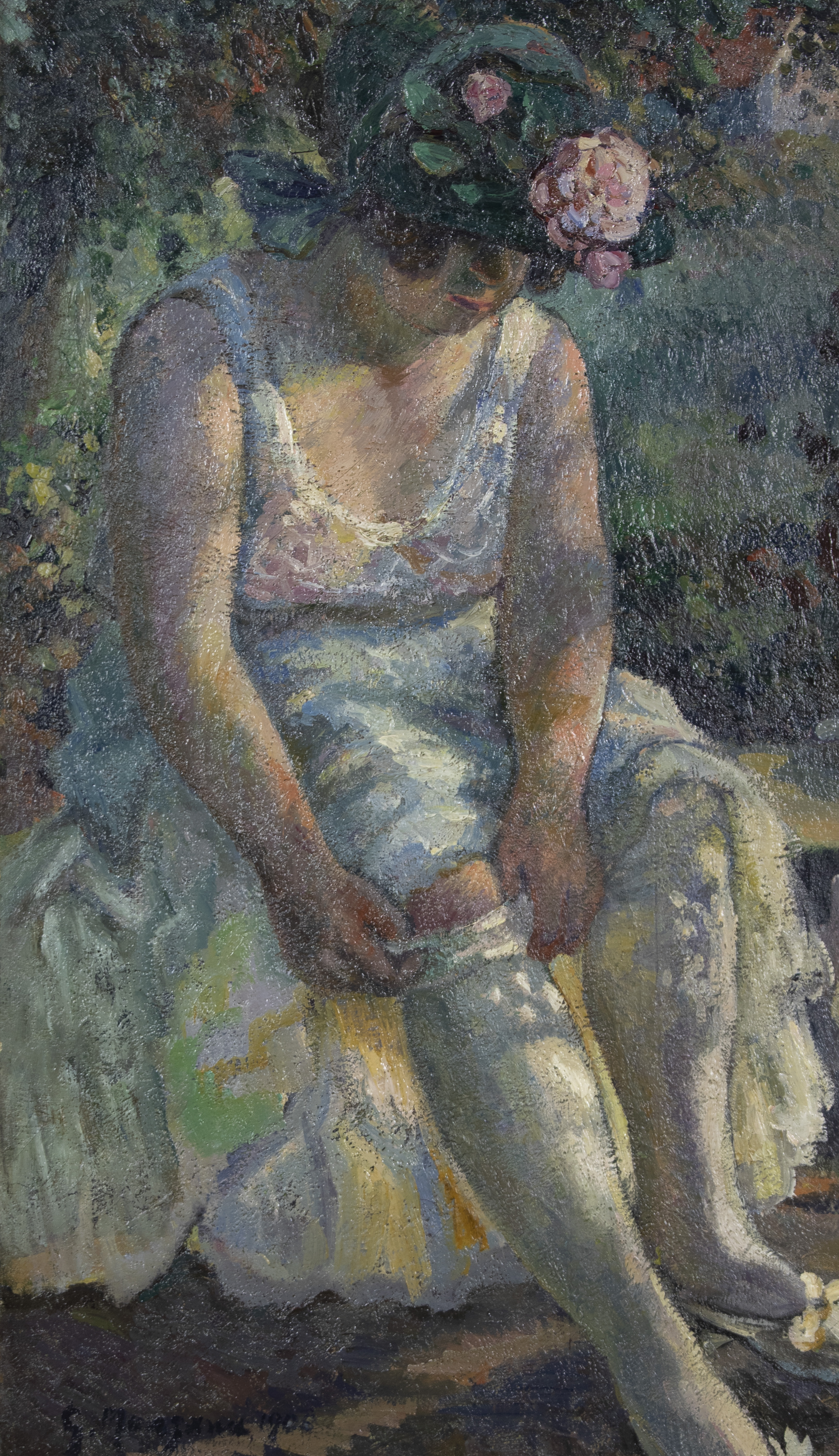 Georges Manzana Pissarro - Femme Mettant son Bas