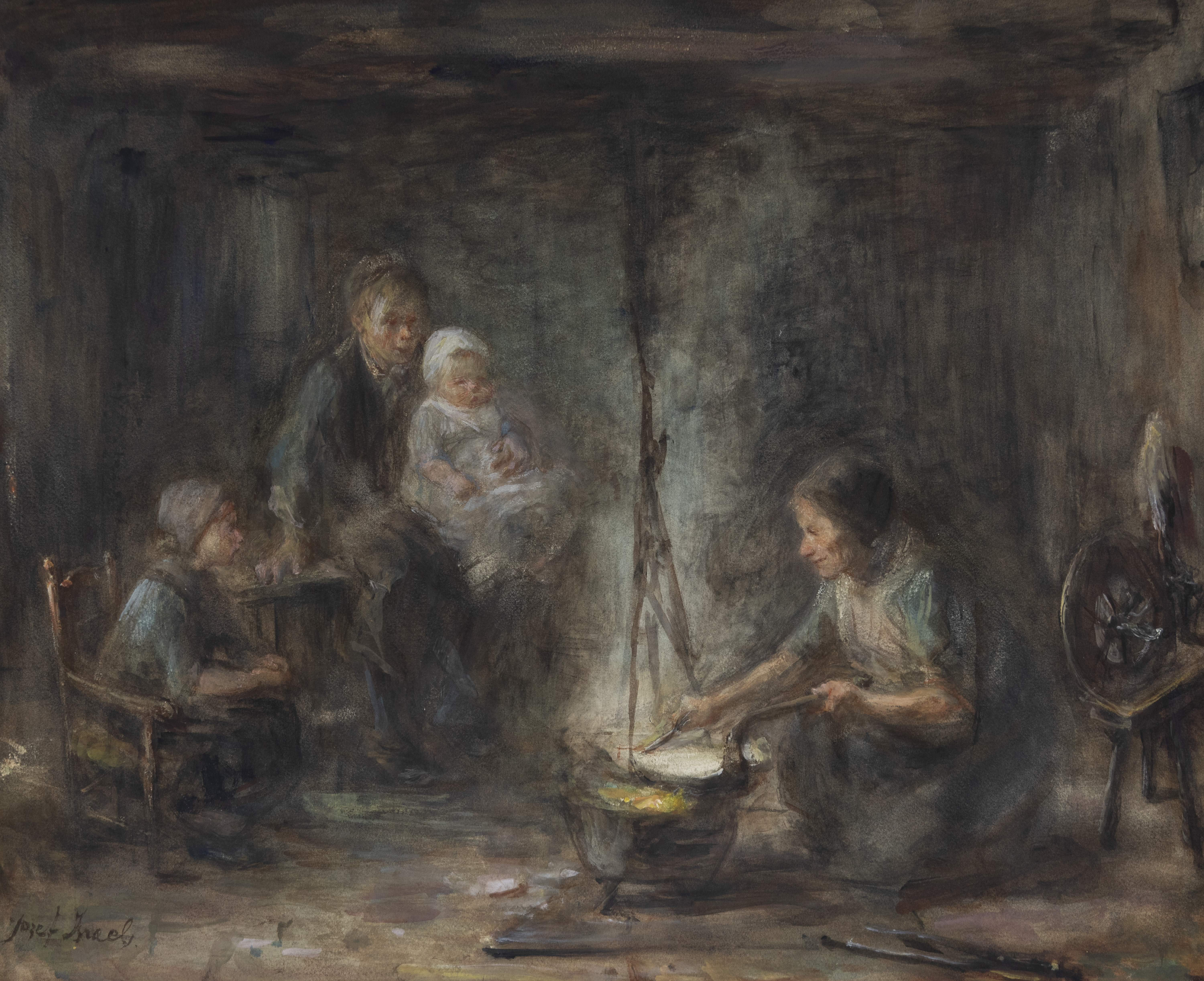 Woman cooking - Jozef Israëls (1824 - 1911)