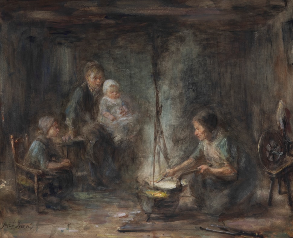 Woman cooking - Jozef Israëls (1824 - 1911)