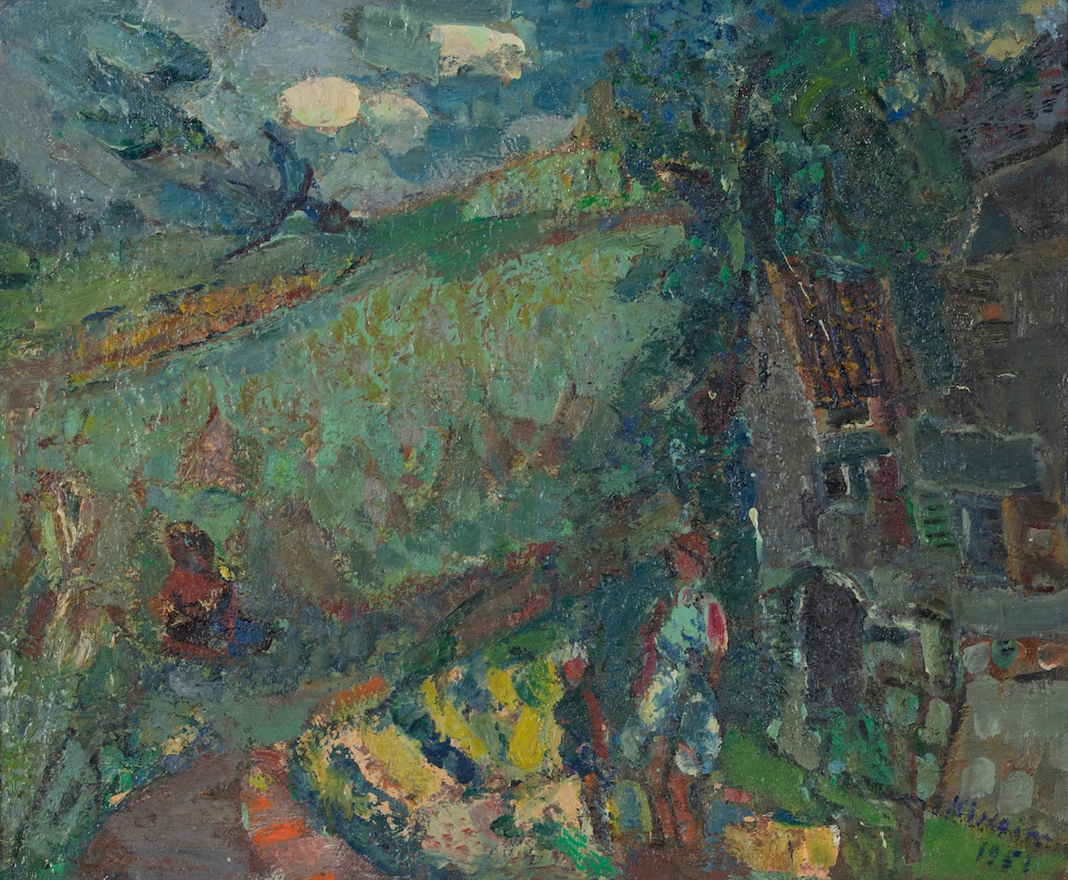 Paysage d'Annay-sur-Serein - Michel Kikoïne (1892 - 1968)