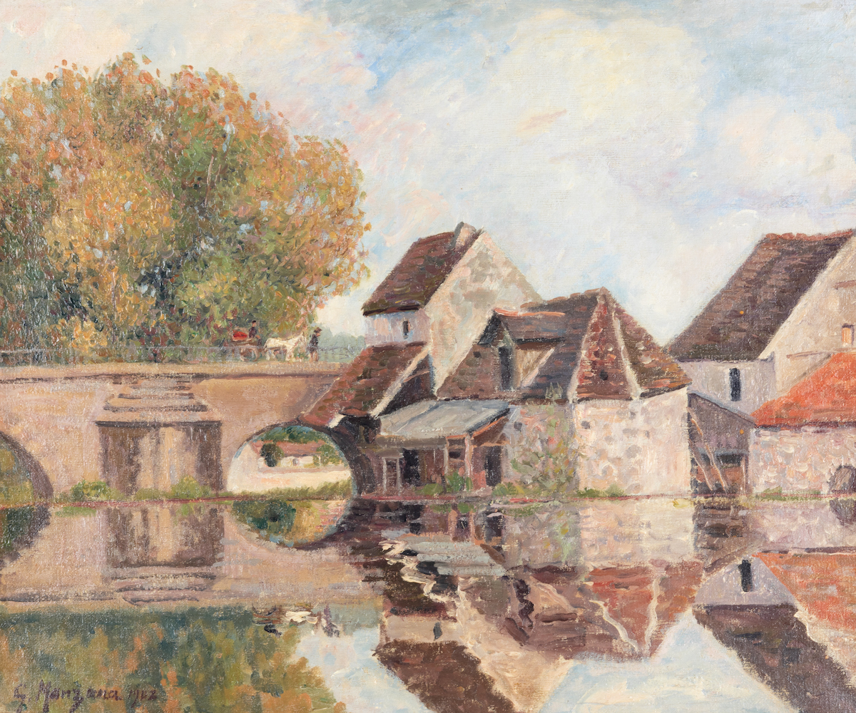 Georges Manzana Pissarro - Petit Lavoir du Pont Pierre, Moret-sur-Loing