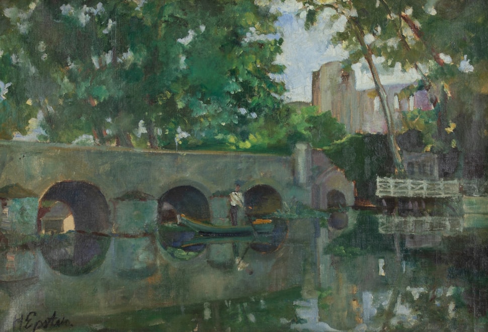 Vieux pont de Grez-sur-Loing - Henri Epstein (1892 - 1944)