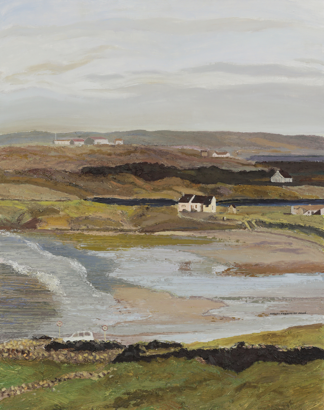 Hugues Pissarro dit Pomié - La Maison de Sean Duffy à Maghery (Marée Basse en Hiver)