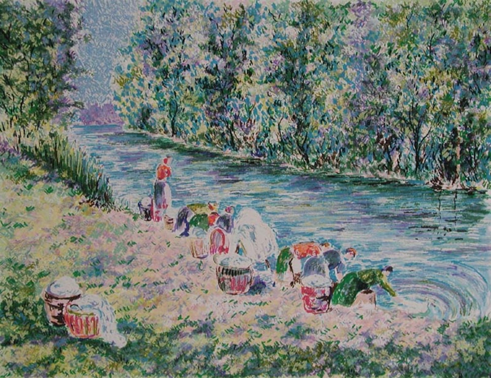 Series - Les Lavandières - Lélia Pissarro, Figurative (b. 1963 - )